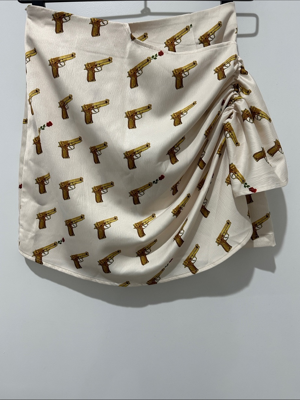 ZEMETA GUN PRINT MINI SKIRT